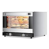 TELAM 21L Countertop Convection Oven -21L/23Q, Commercial Toaster with Inner ring heating, 3-Tier, 1