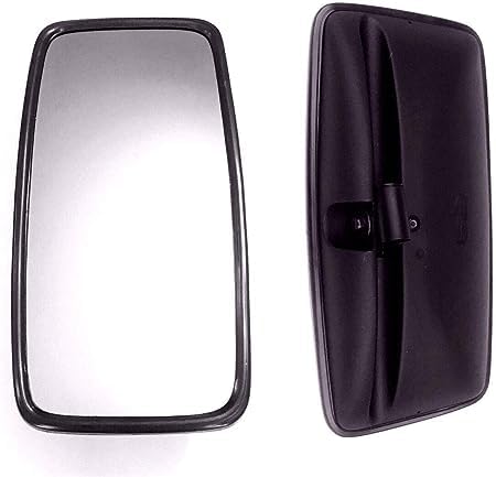 Matel Service Espejo Retrovisor Universal para Camión, Autobús, Tractor, 415 x 210 mm, Diámetro 15-30 mm