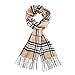 vimate Herren Camel Plaid Schal, Übergroßer Schottischer Clan Tartan Schal Wrap Winterschal für Hals(DE-Classic Camel Plaid)