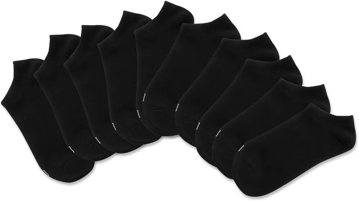 K. Bell Ladies' No Show Sock, 10-pair ~ Casual Yoga Running Socks for Women
