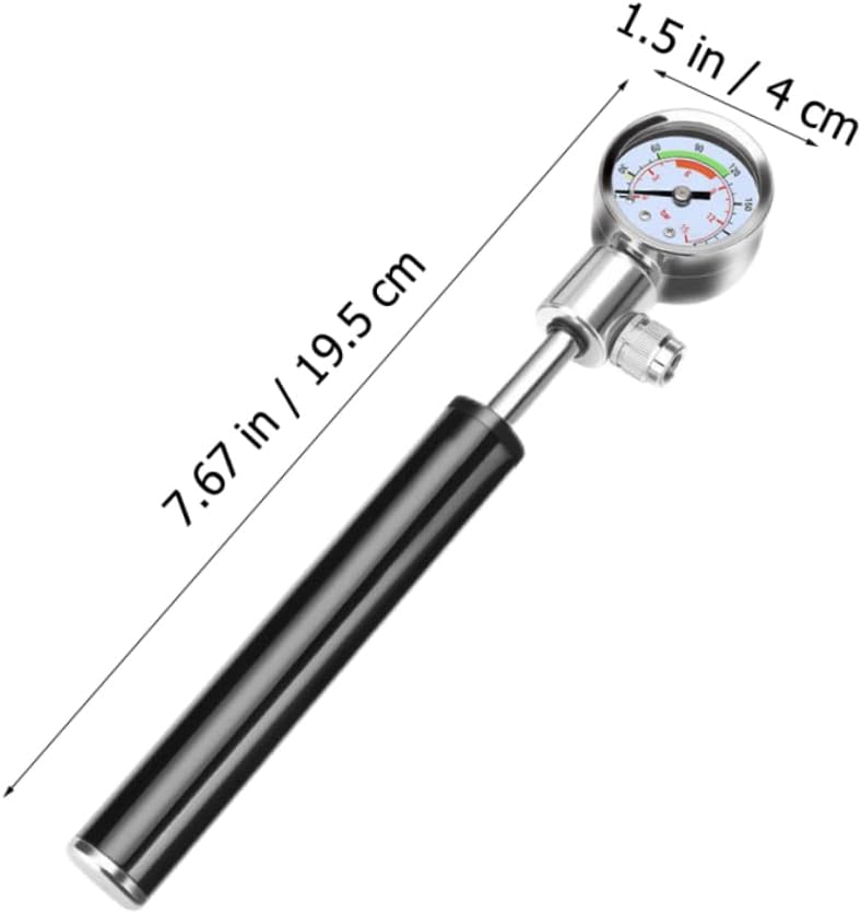Inflator Pump for Bike Tires High Pressure Fitting Compact Bicycle Pump