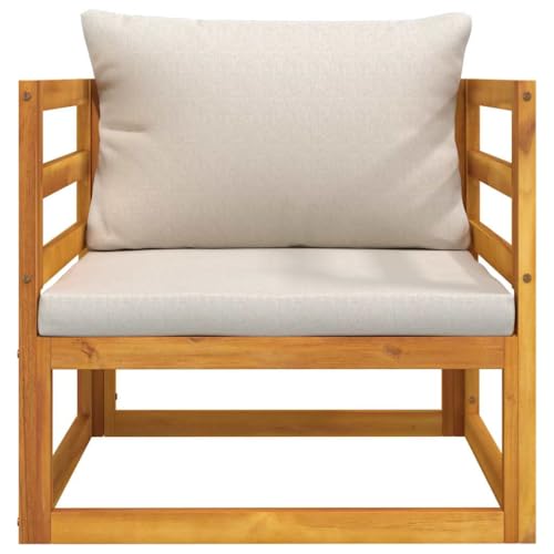 Fauteuil de jardin modulable en acacia massif pour optimiser les balcons - 5