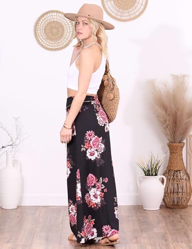 Image of Popana Long Maxi Skirt for Women, Flowy Long Skirts for Women | High Waisted Soft Trendy Rayon, Sundress Convertible Skirt, Long Length Bodycon Maxi Skirt, Petite and Plus Size