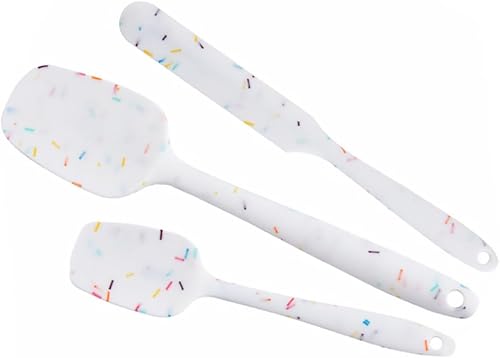 Angoily Food Grade Silicone Scraper Flexible Non-stick Butter Spatula Baking Tools for Mixing Stirring Folding Cookware Safe Kitchen Utensils