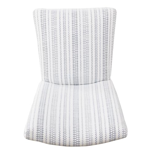 Image of HomePop Parsons Dining Chair - Blue Farmhouse Stripe (Set of 2)