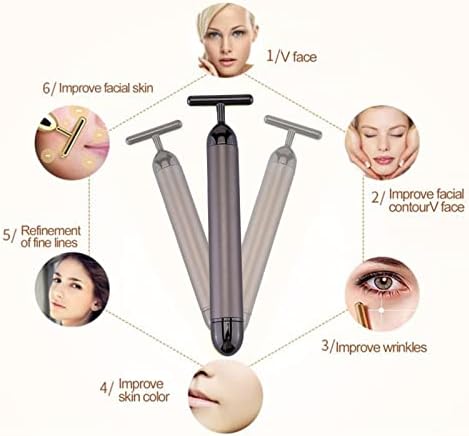 Beauty Bar Gold Face Massager for Skin Care T-Shape — detail view