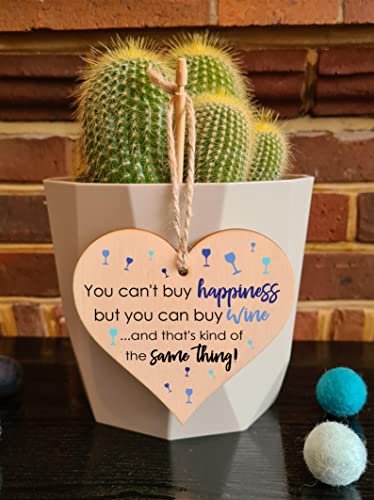 Handmade Wooden Hanging Heart Plaque Gift Perfect for Wine Lovers Novelty Funny Keepsake - Image 4