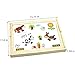 Lewo Wooden Large Educational Toys Magnetic Letters Numbers Animals Learning Puzzle Games Drawing Board with Writing Drawing Doodle Side Dry Erase Board for Kids (Puzzle Game)