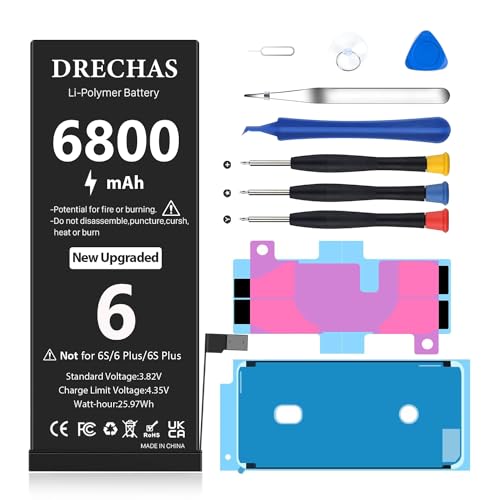 Drechas [6800Mah] Battery For Iphone 6 cover