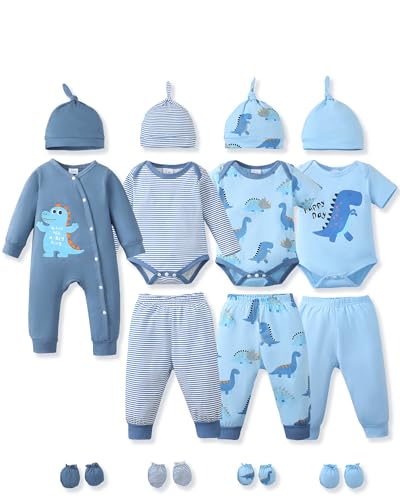 Image of NZRVAWS Preemie Newborn Gender Neutral Baby Clothes Baby Boy Girl Clothes Infant Layette Essential Set 19 Pieces 0-18 Month