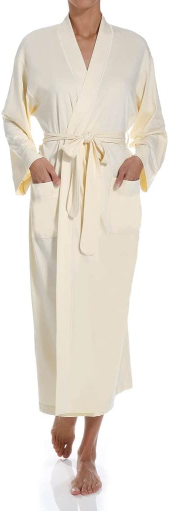 P-Jamas Women's 355660 Butterknits Long Wrap Robe