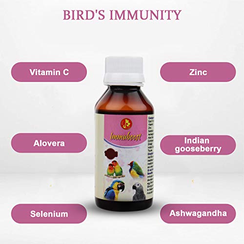 Image of Pet Care International (PCI) ImmuBoost || Provide Essential Vitamins || Healthy Bird Healthcare (30 ML, Immuboost)