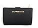 Price comparison product image Michael Kors Jet Set Travel Saffiano Leather Bifold Zip Coin Wallet, Black Saffiano, M, Bifold Wallet