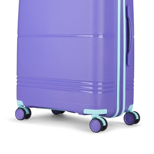 Image of Skybags Paratrip Medium Size Hard Luggage (67 cm) | Polypropylene Luggage Trolley with 8 Spinner Wheels| Purple Oppulence | Unisex