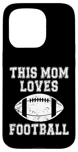 This Mom Loves Football �V���c ? Game Day Sports Mom T�V���c �X�}�z�P�[�X iPhone 15 Pro �p