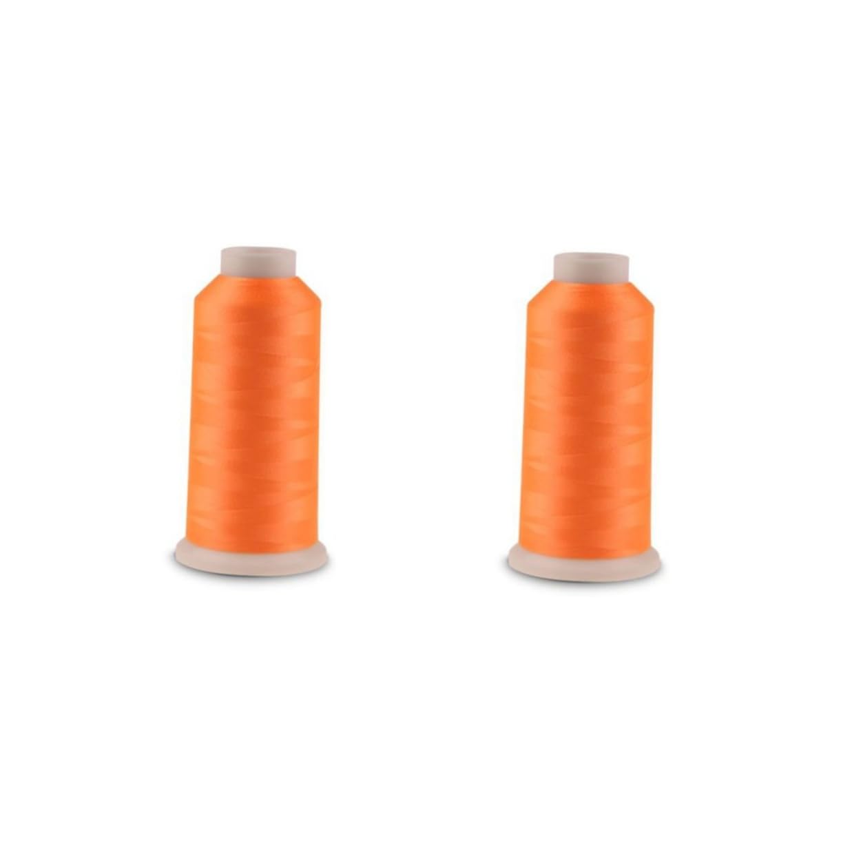 EXCEART 2piezas Hilo Luminiscente De Bordado De Yardas Para Máquinas De Coser Para Manualidades y Proyectos Creativos Color Naranja Brilla La Oscuridad Hasta Horas