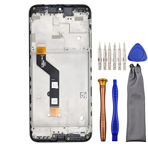 Complete Screen LCD Digitizer Touch Assembly Replacement for Motorola Moto G9 Play XT2083 XT2083-1 with ToolKit and screen frame Black 6.5