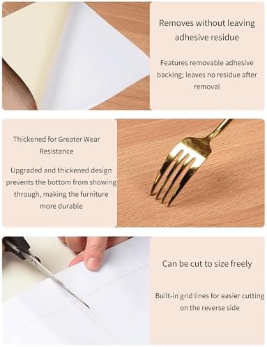 Self-Adhesive Bay Window Decor Sticker - Waterproof Peel & Stick Window Sill Cover Film, Customizable Size (40x500cm/15.6x195in) - Stylish Home Decoration, Color3