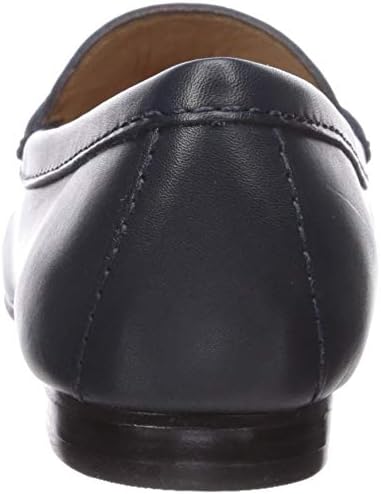 Driver Club USA Women's Leather Made in Brazil Chain Buckle Loafer, Navy Napa, 5 M US | Image 2