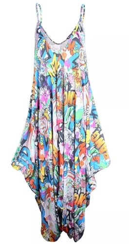 FASHION FAIRIES Women's Sleeveless Cami Strappy Neck Jumpsuit