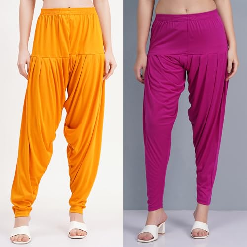 Image of Buy That Trendz Patiala Salwar for Women Relaxed Fit Viscose Patiyala Salwar Harem Bottom Pants