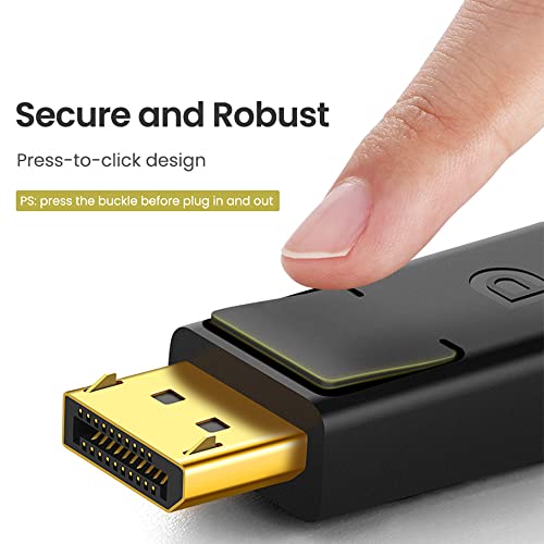 Cabo Displayport 1.2 U.green para Sincronização Áudio e Vídeo Velocidade de Dados de até 5.4gbs Plug