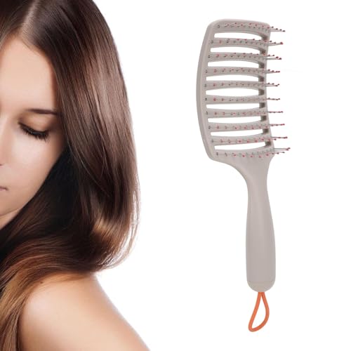 Brosse à Palette, Brosse Démêlante pour Cheveux, Douce pour le Cuir Chevelu pour des Cheveux Brillants, Réduit la Casse, Conception à Dos Creux pour un Séchage Rapide