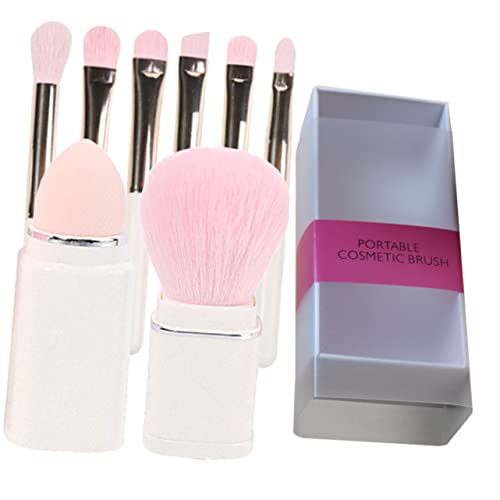 PATKAW 1 Juego juego de brochas de maquillaje Poseedor sombra retráctil equipo crema pinceles maquillaje pinceis maquilhagem brocha de maquillaje cepillo de mezcla fibra artificial