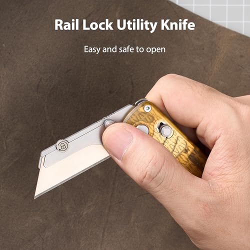 Image of OKNIFE U1 Pro Multitool Folding Utility Knife with Folding Screwdriver, Quick Change Blade, Rail Lock & Pocket Clip for Men Women (PEI)