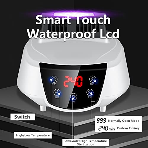 Elektrische kleding luchtdroger binnen, sneldrogende oververhittingsbeveiliging elektrisch verwarmde kleding luchter, tijdbesparende touchscreen droger energiebesparend, geel - Image 5