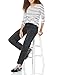 Amazon Essentials Women's Regular-Fit Long-Sleeve Crewneck T-Shirt (Available in Plus Size), Black/White Stripe, Medium