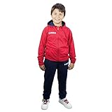 Legea Herren Trainingsanzüge Sportanzug Relax Running Laufen Training Sport Tuta America Blau-Rot (XXS)