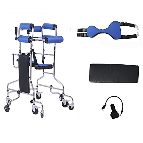 Healthcare Walking Walker, Ältere Walker, Schlaganfall Hemiplegie Rehabilitation Equipment, Erwachsene Walker, Multifunktionsbein Gehtraining Stand, Hilfe Gehfähigkeit,Famle Cover