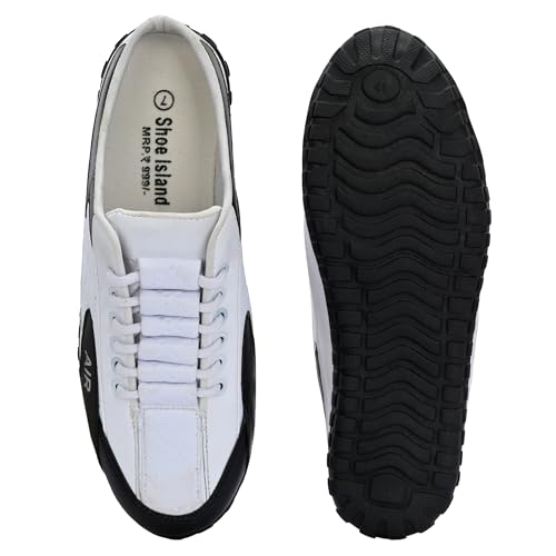 Shoe Island Airmaxxx Black Slip-On Sneakers White - Image 7