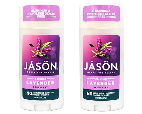 Déodorant JASON NATURAL Lavande Stick sans Sels d'Aluminium Peau Sensible