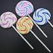10pc - Simulated Lollipop Shaped Eraser with Simple and Minimal Debris-Candy Shape