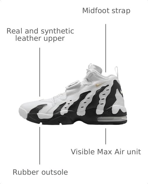 Image of Nike Air DT Max '96 'Colorado Away' White /Black-Vegas Gold (HM9236 100) - Size 9