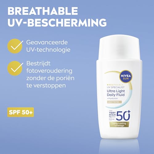 Nivea Sun Gezichtsfluid SPF 50+ – Licht getint, 40 ml - View 4