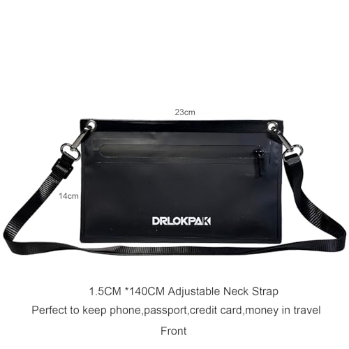 DRLOKPAK Travel Neck Wallet RFID Blocking Passport Holder Pouch Anti-Theft Mini Crossbody Purse HandBag For Phone Passport Credit Card Cash Key ID Ticket2