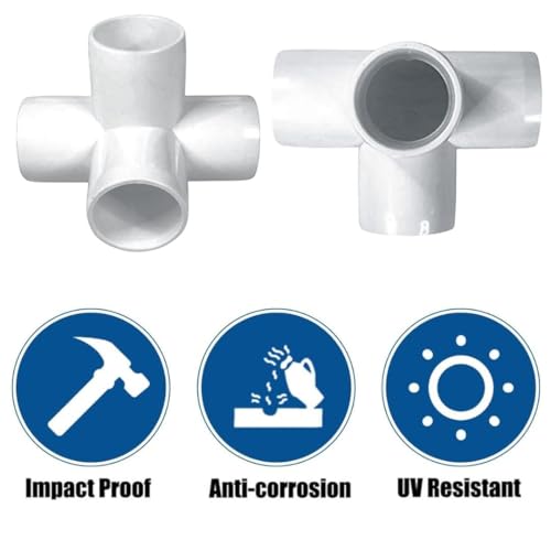 Image of HPF UPVC 4 Way ELBOW 3 /4 inch Inch HEAVY FITTINGS (4 WAY ELBOW -3 /4 inch INCH, 5)