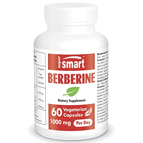 Supersmart - Berberin 500 Hochdosiert - Für Eine Tägliche Anwendung - Ein Wundermittel Der Natrur - 100% Natürlicher Berberine Extrakt - 60 Berberin Kapseln Mit 500mg - 100mg Pro Tag Cover