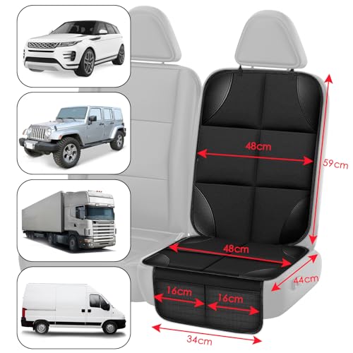 Image of Gigmeta Child Seat Pad, Premium Non-Slip Water-Repellent Car Seat Protector, Back Seat Protector for Baby Seat, Child Seat & Pets, ISOfix Suitable Seat Protector for All Child Seats