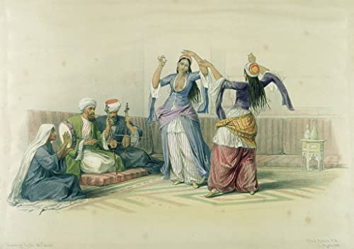Cuadro de David Roberts Bailarinas en El Cairo para vestir paredes vacías con arte en lienzo