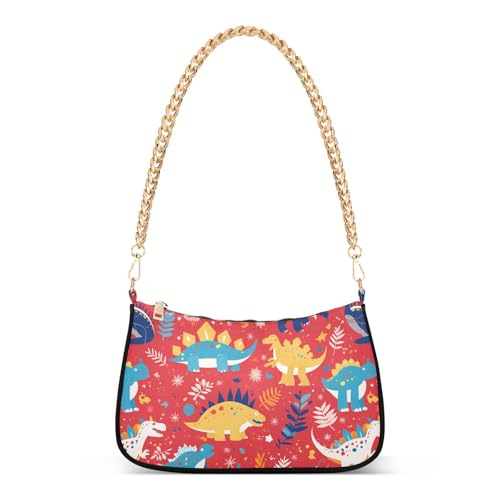 Sacoche dinosaure de Noël sac bandoulière matelassé pour femme branchée