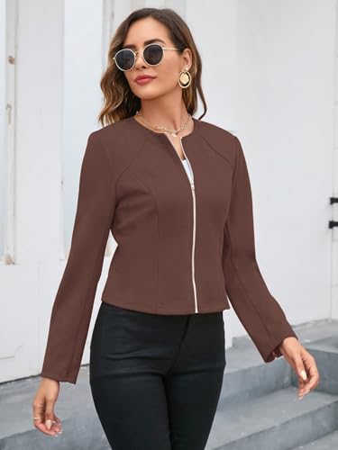 Image of GRECIILOOKS Women Poly Lycra Standard Length Oversized Jacket Korean Style Casual Outerwear | Streetwear Party Jacket with Trendy Loose Fit (Available in Plus Size)