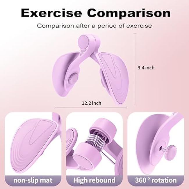 Thigh Trainer, Inner Thigh Exerciser, Pelvic Floor Muscle Training, Home Workout Equipment
