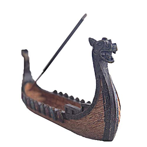 zlw-shop Brûleur d'encens bâton Porte-Ash Catcher Main rétro Dragon Porte encens Bateau Cadeau écologique Résine Home Décor Cover