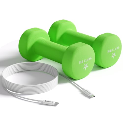 Image of Yes4All Neoprene Dumbbells, Pairs and Sets with Rack for Home Workouts