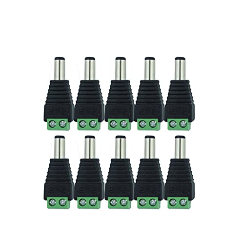 Adaptateur jack mâle 12V 2.1 5.5 mm CC fiche connecteur pour ruban LED unicolore - 2