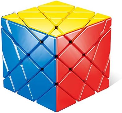 SUN-WAY 4x4 Axis Magic Cube 4x4 Stickerless Speed Cube Puzzle Toy for Kids & Adults Brain Teaser, 1 Set, 1 Piece, 167.8g, ABS Plastic, Colorful, 6.5cm x 6.5cm x 6.5cm, Age 3+
